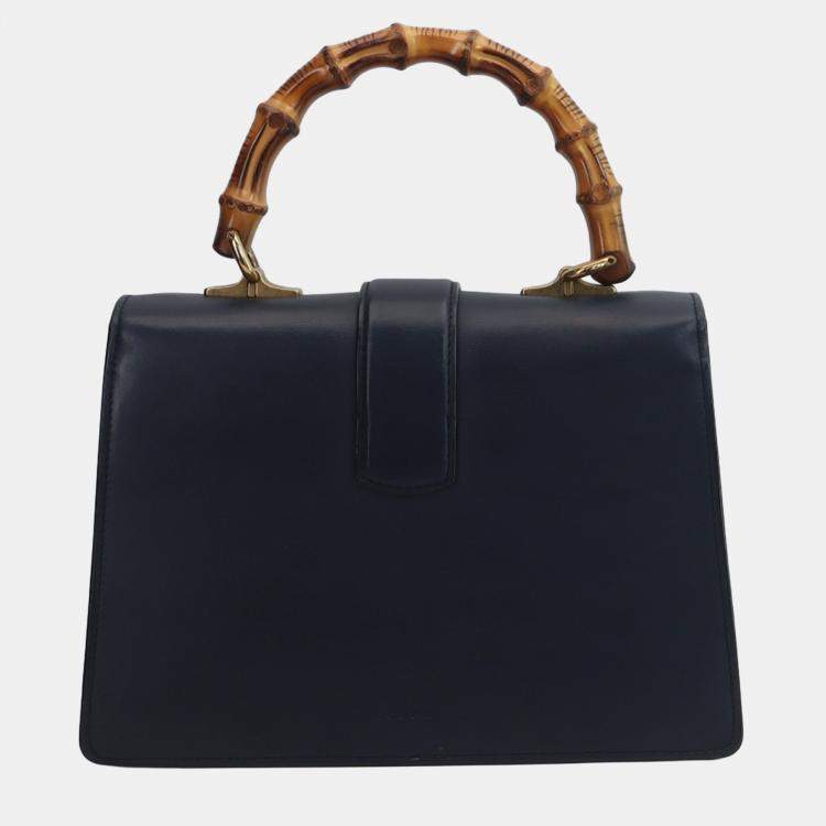 Pre Owned Gucci Multicolor Medium Leather Bamboo Dionysus Web Satchel