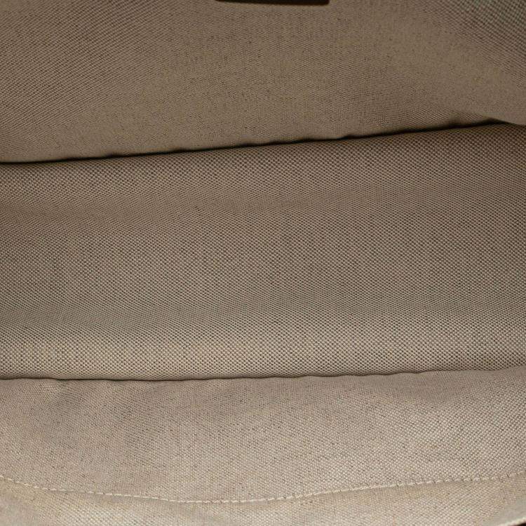 Pre Owned Gucci Brown Medium GG Canvas Horsebit 1955 Tote