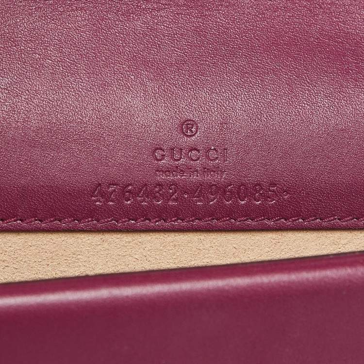 Pre Owned Gucci Purple Velvet and Leather Super Mini Dionysus Crossbody Bag