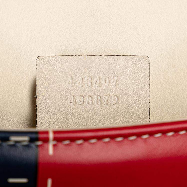 Pre Owned Gucci White Medium GG Marmont Matelasse Leather Trompe Loeil Shoulder Bag