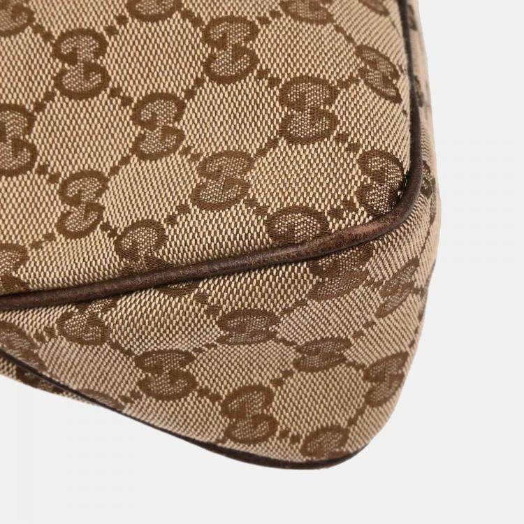 Pre Owned Gucci Beige GG Tote Handbag