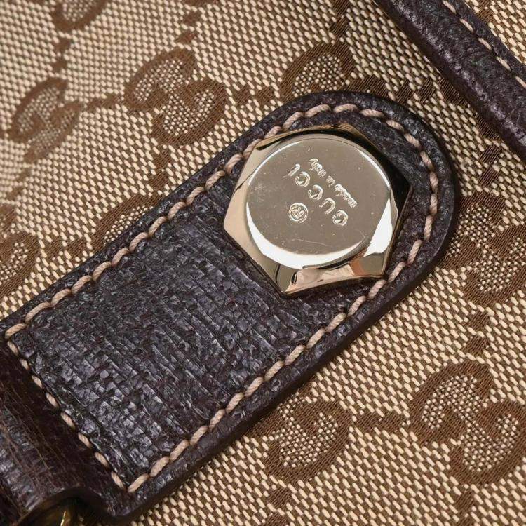 Pre Owned Gucci Beige GG Tote Handbag