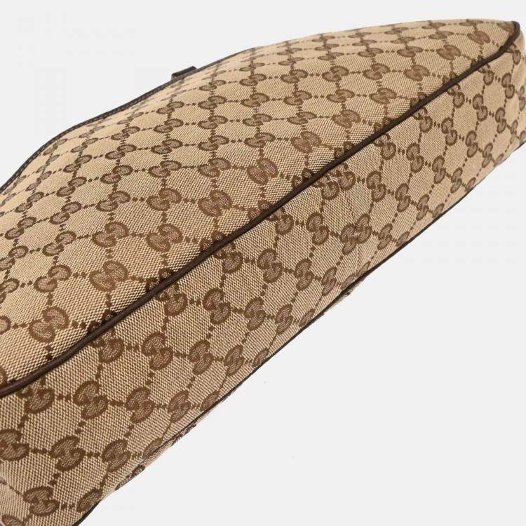 Pre Owned Gucci Beige GG Tote Handbag