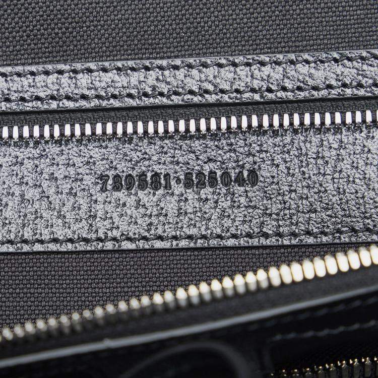 Pre Owned Gucci Black Small Jumbo GG Canvas Duffle Bag