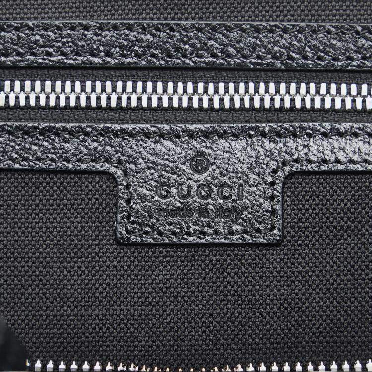 Pre Owned Gucci Black Small Jumbo GG Canvas Duffle Bag