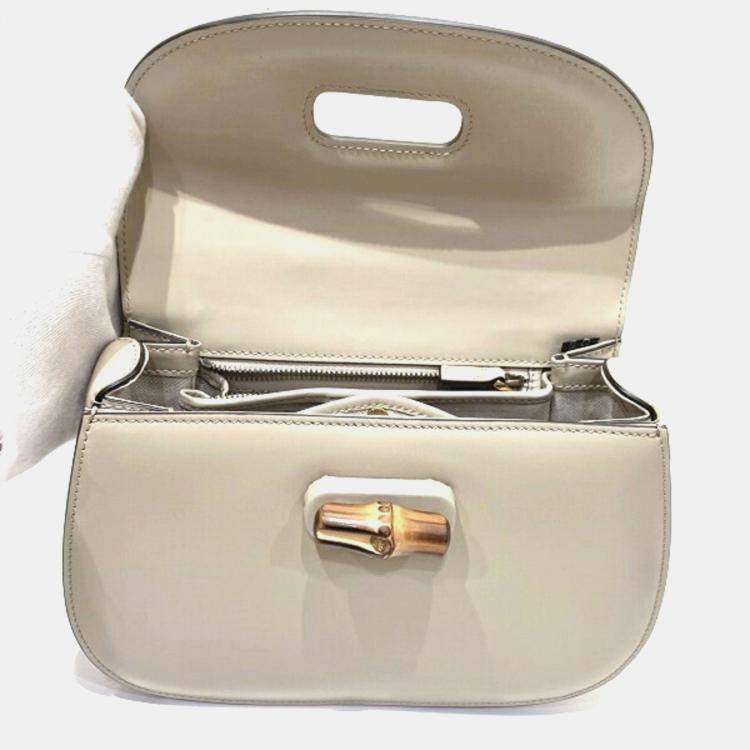 Pre Owned Gucci Bamboo 1947 Small Top Handbag