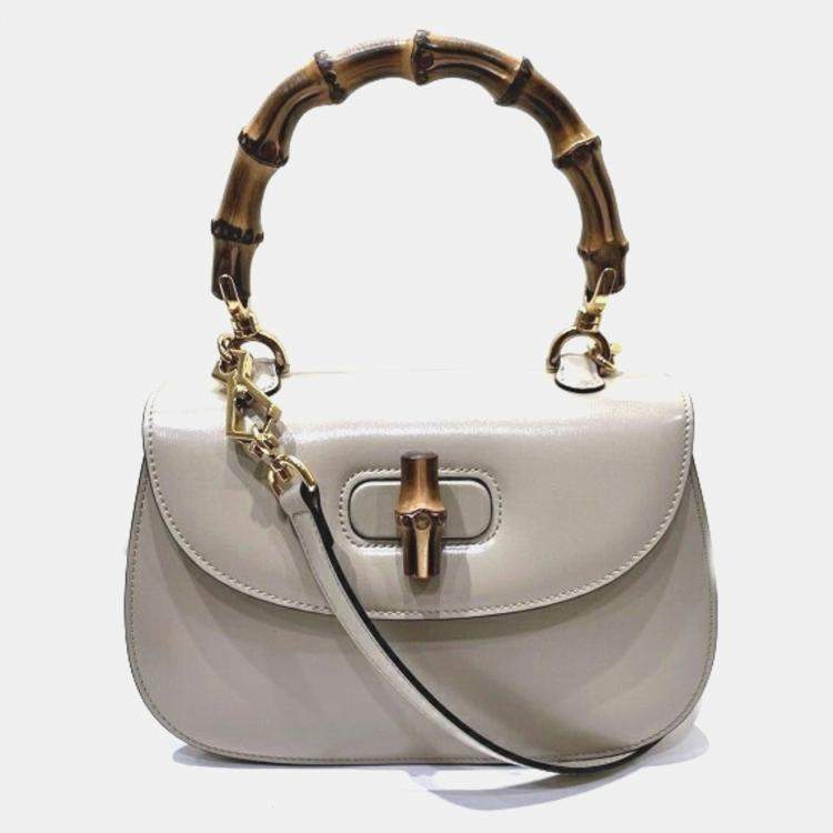 Pre Owned Gucci Bamboo 1947 Small Top Handbag
