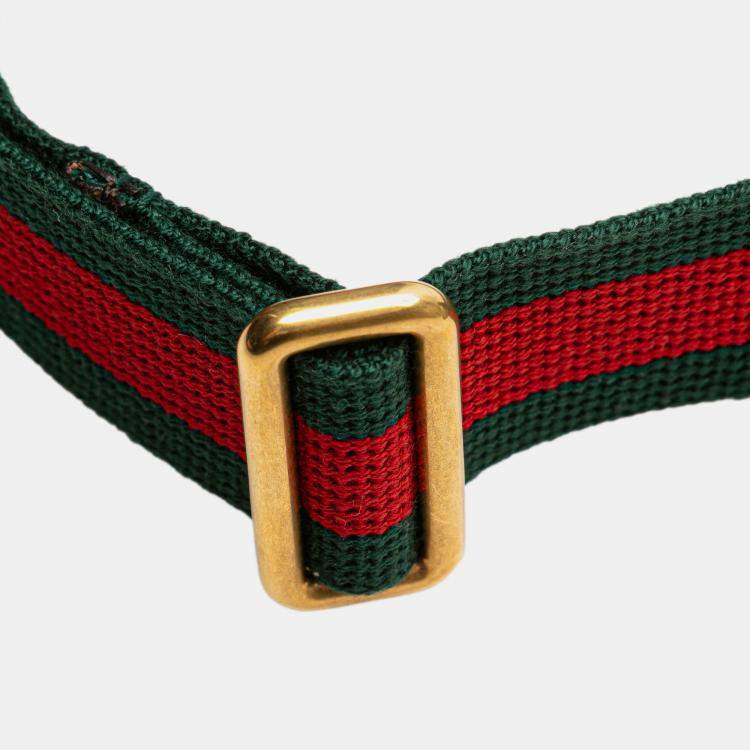 Pre Owned Gucci Beige Brown GG Supreme Web Neo Vintage Belt Bag