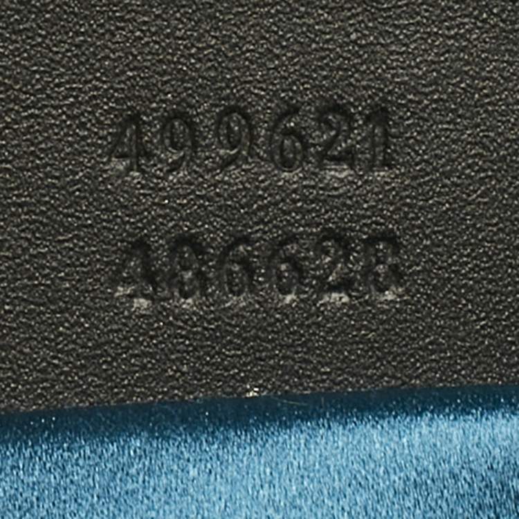 Pre Owned Gucci Black Suede and Patent Leather Small Ophidia Dome Crossbody Bag