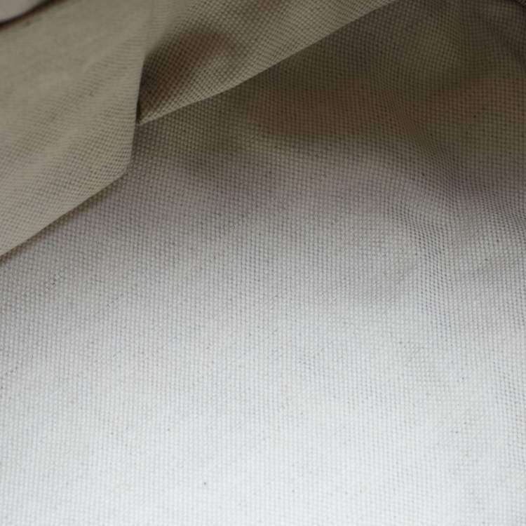 Pre Owned Gucci Beige/Brown GG Canvas and Leather Medium Vintage Web Boston Bag