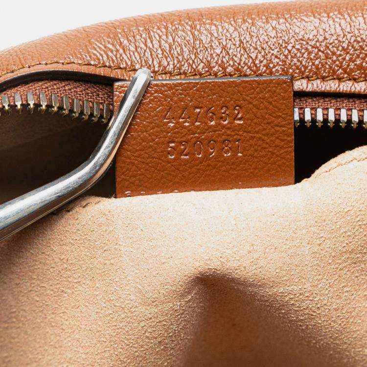Pre Owned Gucci Brown Small GG Marmont Matelasse Leather Crossbody