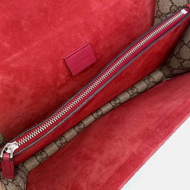 Pre Owned Gucci Beige PVC Dionysus Chain Shoulder Bag