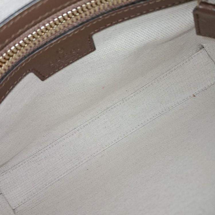 Pre Owned Gucci Beige PVC Interlocking G Clutch and Crossbody Bag