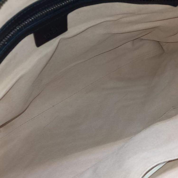 Pre Owned Gucci Black Leather Medium Matelasse Shoulder Bag