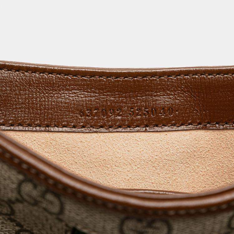 Pre Owned Gucci Brown Mini GG Supreme Jackie 1961 Crossbody