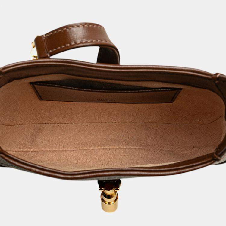 Pre Owned Gucci Brown Mini GG Supreme Jackie 1961 Crossbody