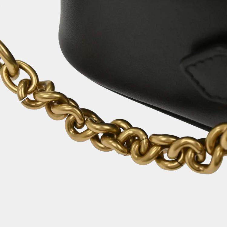 Pre Owned Gucci Black GG Marmont Small Camera Bag