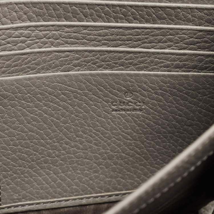 Pre Owned Gucci Grey Leather Mini Crystal Dionysus Shoulder Bag