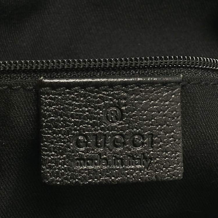 Pre Owned Gucci Black GG Canvas and Leather Princy Boston Bag