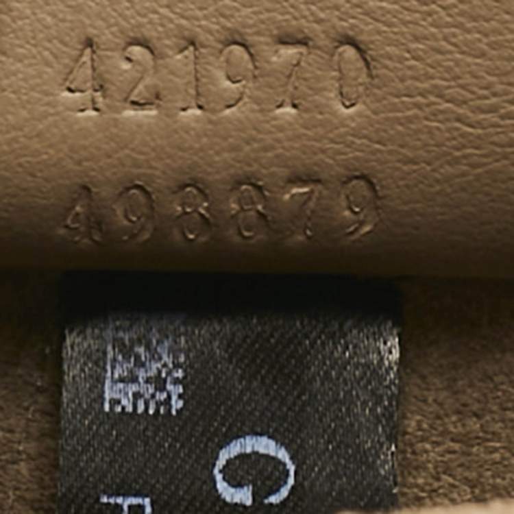 Pre Owned Gucci Beige GG Supreme Canvas and Suede Mini Dionysus Shoulder Bag
