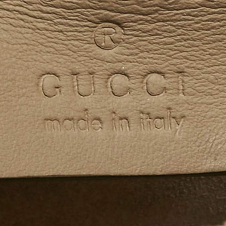 Pre Owned Gucci Beige GG Supreme Canvas and Suede Mini Dionysus Shoulder Bag