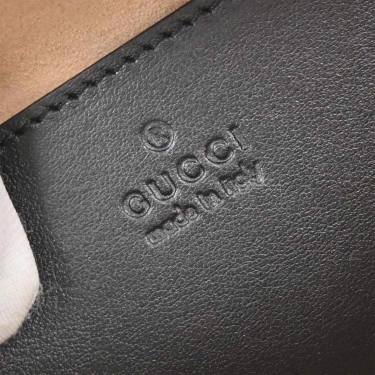 Pre Owned Gucci Black GG Marmont Small Camera Bag