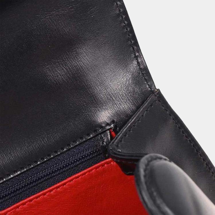 Pre Owned Gucci Black Bamboo 2way Handbag