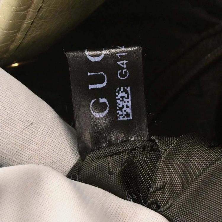 Pre Owned Gucci Beige Canvas GG Tote Handbag