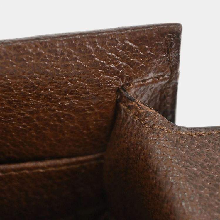 Pre Owned Gucci Brown Pigskin Bamboo Tote Bag