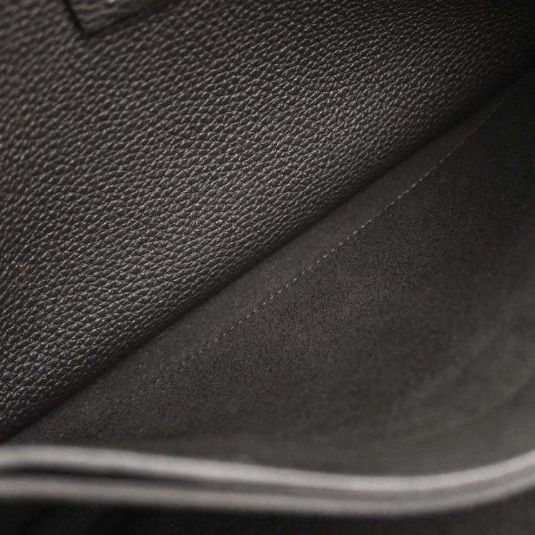 Pre Owned Gucci Black Leather Jackie Flap Shoulder Bag