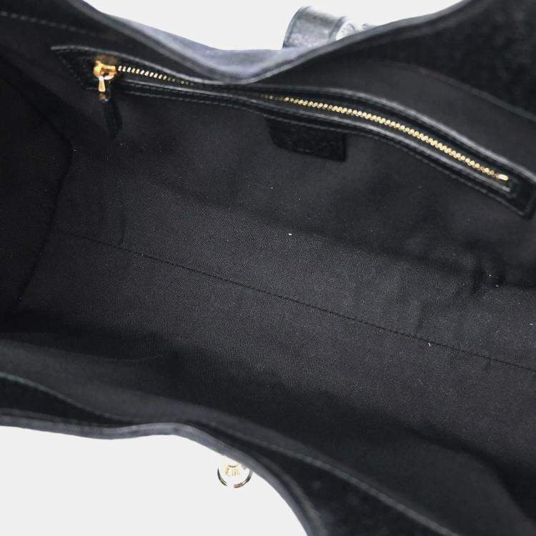Pre Owned Gucci Black GG Jackie Hobo Handbag