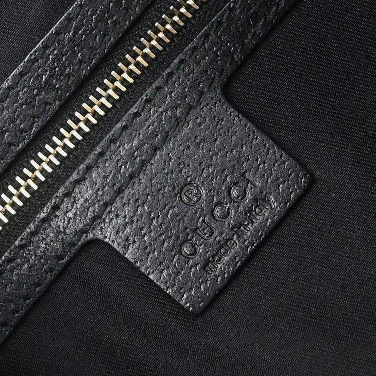 Pre Owned Gucci Black GG Jackie Hobo Handbag