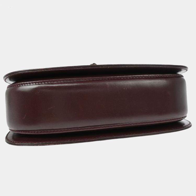 Pre Owned Gucci Brown Bamboo 2way Handbag