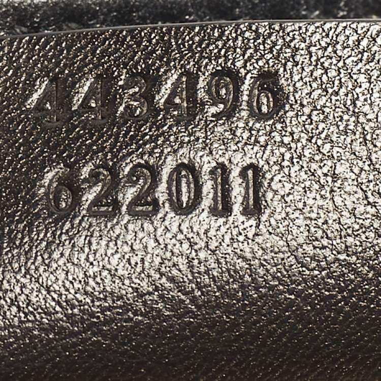 Pre Owned Gucci Black/Beige Matelassé GG Canvas Medium GG Marmont Shoulder Bag