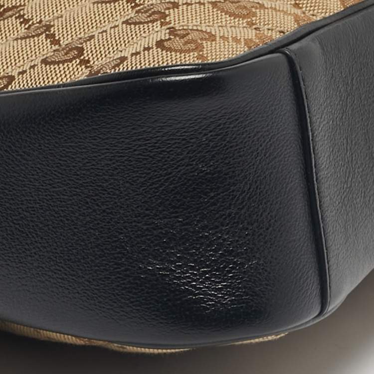 Pre Owned Gucci Black/Beige Matelassé GG Canvas Medium GG Marmont Shoulder Bag