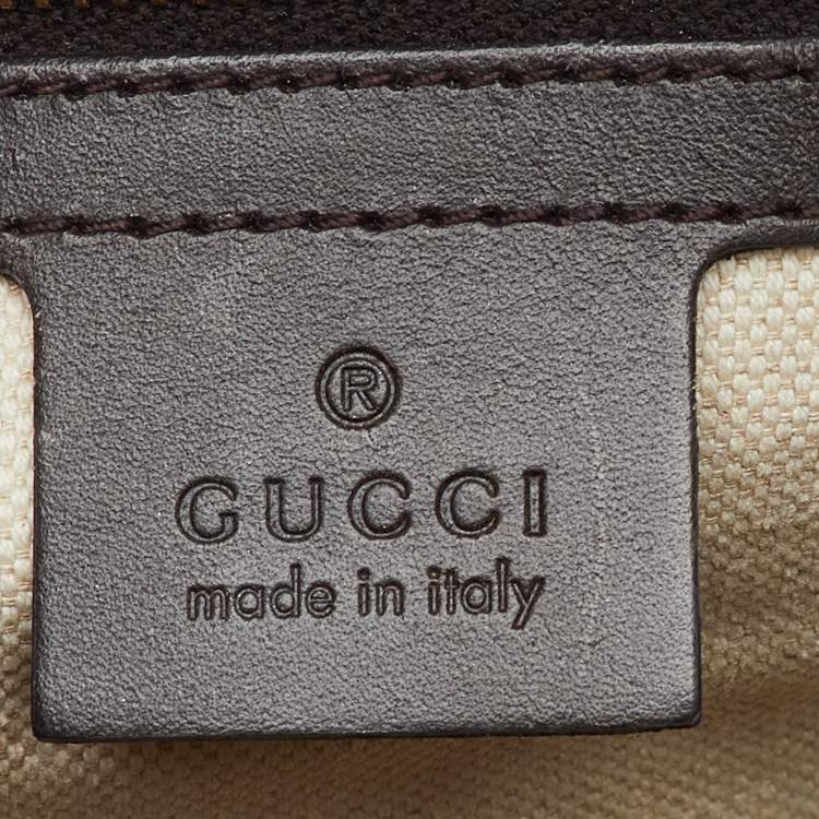 Pre Owned Gucci Beige/Brown GG Canvas and Leather Vintage Web Medium Joy Boston Bag