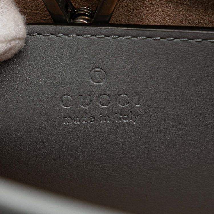 Pre Owned Gucci Grey Small GG Marmont Matelasse Leather Aria Chain Tote