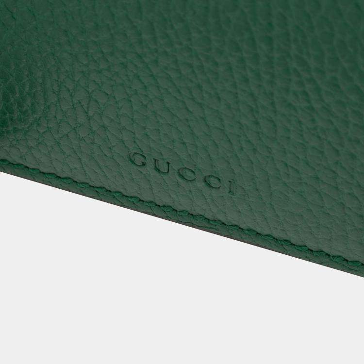 Pre Owned Gucci Green Medium Leather Dionysus Crossbody