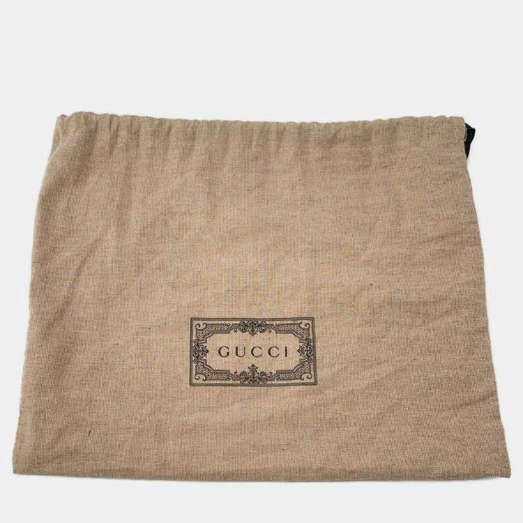 Pre Owned Gucci Interlocking G Belt Bag Beige/Brown Gg Supreme Leather
