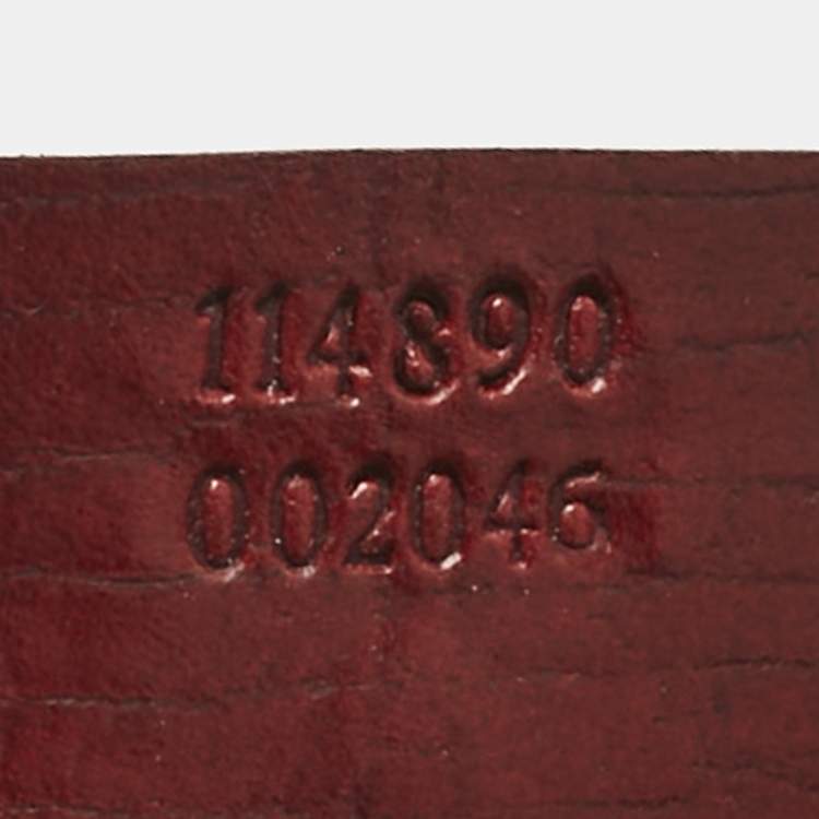 Pre Owned Gucci Red GG Canvas and Leather Horsebit Hobo