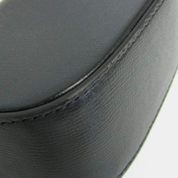 Pre Owned Gucci Horsebit 1955 Mini Bag Leather Pouch Shoulder Bag Black