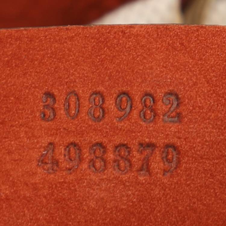 Pre Owned Gucci Orange Nubuck Leather Medium Soho Tote