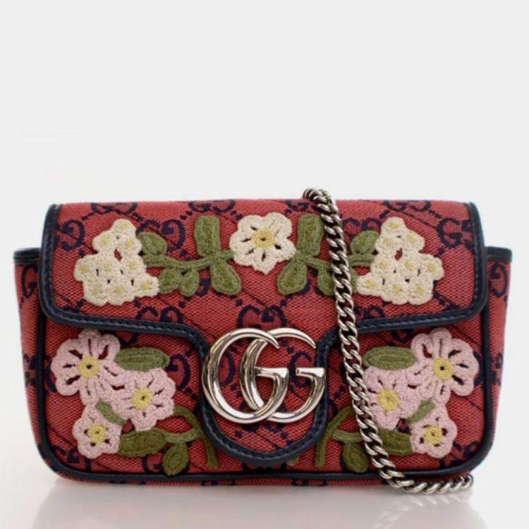 Gucci Floral Marmont Bag Gucci Ken Scott Calfskin Matelasse Floral