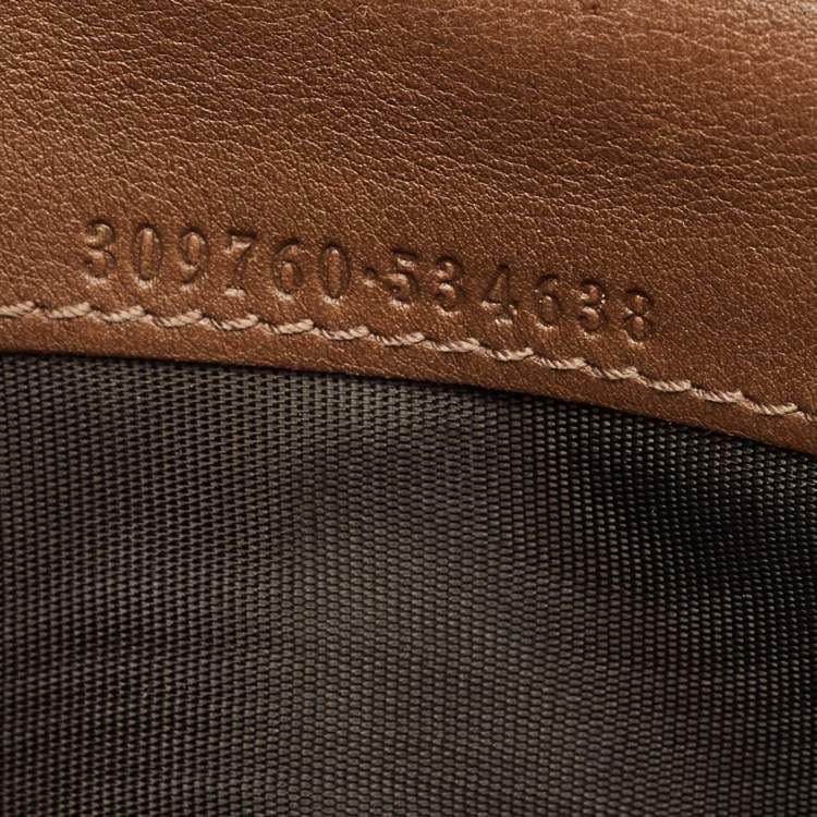 Pre Owned Gucci Brown Microguccissima Leather Nice Flap Continental Wallet