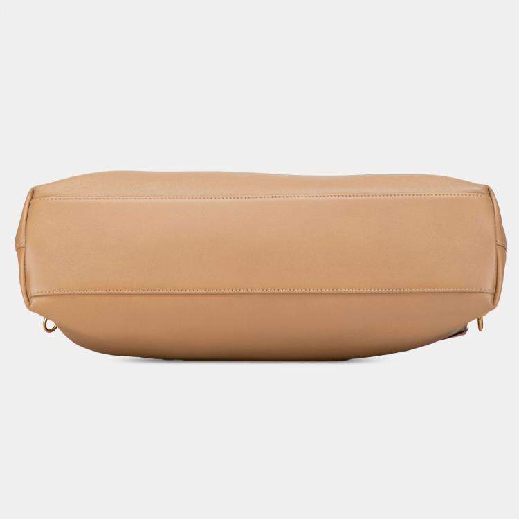 Pre Owned Gucci Brown Small Leather Linea Matisse Satchel