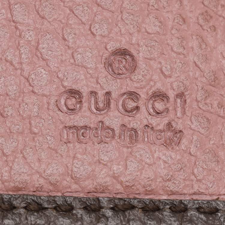 Pre Owned Gucci Taupe Leather Swing Continental Wallet
