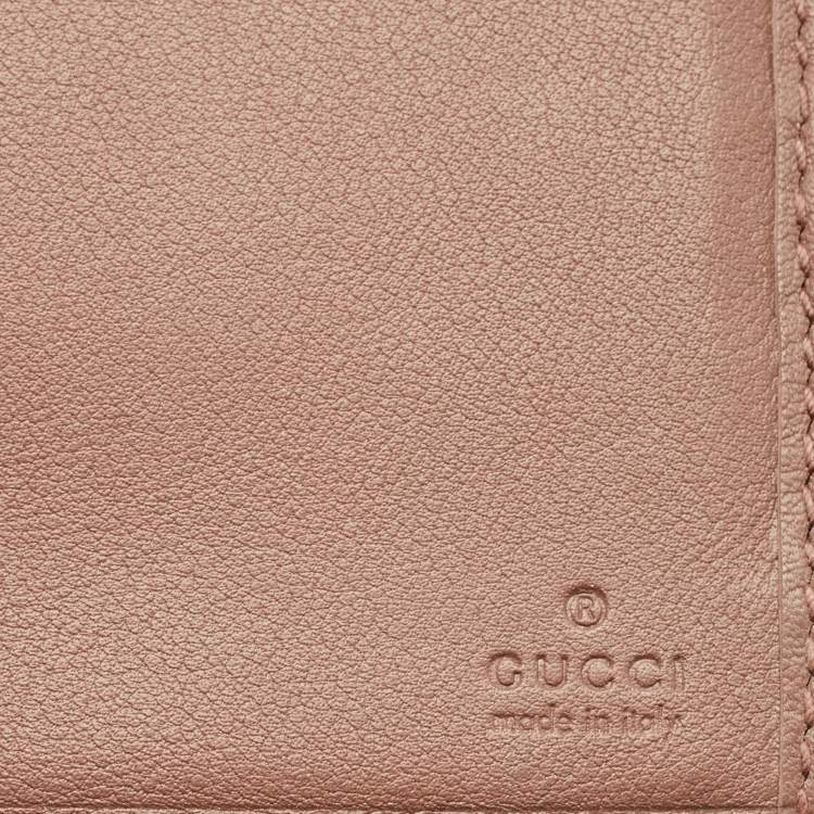 Pre Owned Gucci Beige Python Spur Flap Continental Wallet