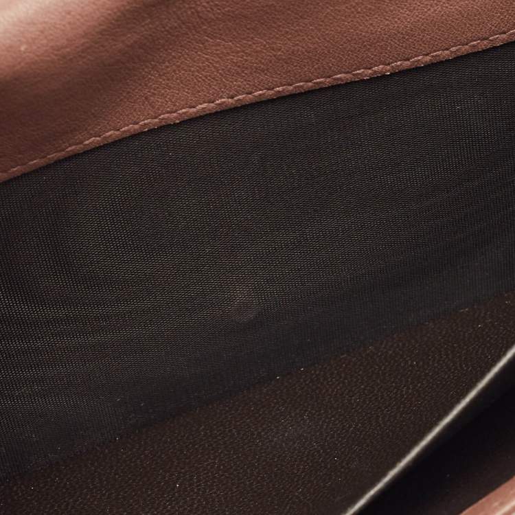 Pre Owned Gucci Beige Python Spur Flap Continental Wallet