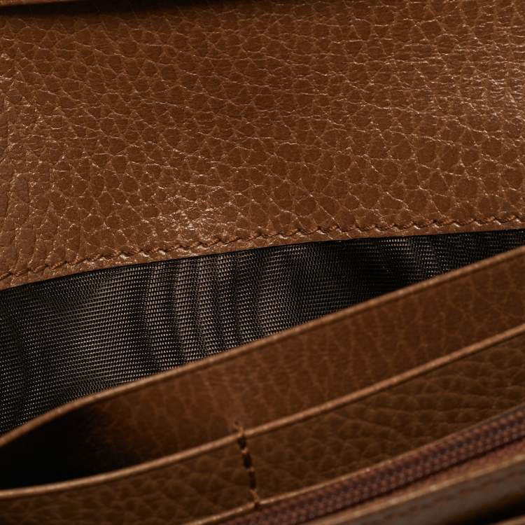 مملوكة مسبقًا Gucci Beige GG Canvas Flap Continental Wallet