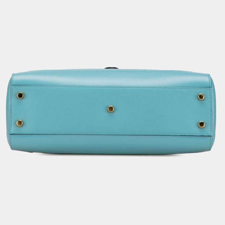 Pre Owned Gucci Blue Medium Calfskin Jackie 1961 Tote